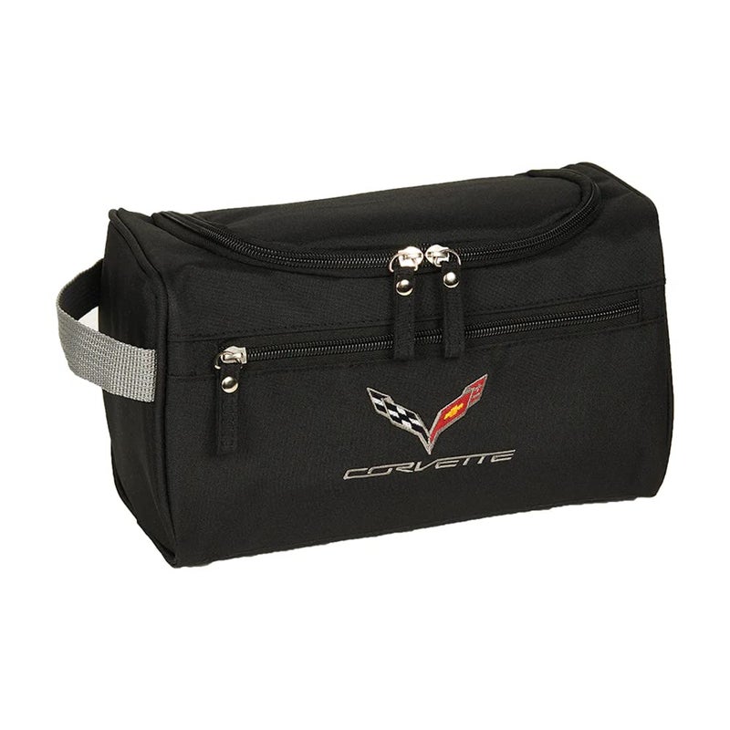 C7 Corvette Amenity TravelToiletry Bag  Storage Organizer Interior Accessory  Black for 20142019 Corvettes
